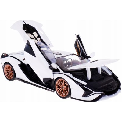 Bburago TOP Lamborghini Sián FKP 37 /Black bílá 1:18 – Zboží Dáma