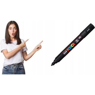 Posca PC5M černá – Zboží Mobilmania