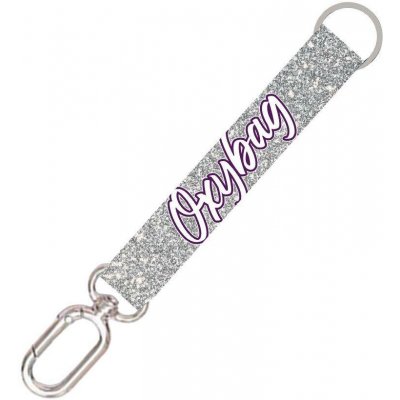 Šňůrka na krk KARTON P+P Krátká s karabinkou Silver glitter 6 72526 – Sleviste.cz