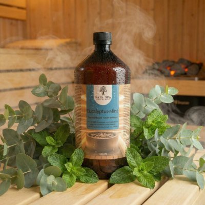 Gaia Spa Esence do sauny Chladivý Eukalyptus & Máta 1 l – Zboží Dáma