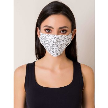 Fashionhunters Opakovaně použitelná bílá maska Other uni