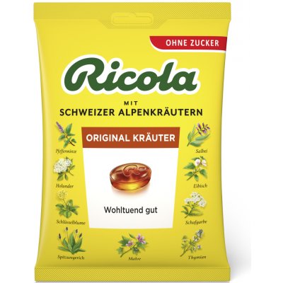 Ricola Bylinný Originál bez cukru Bag 75 g – Hledejceny.cz