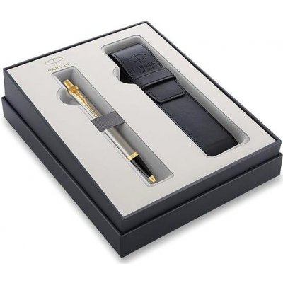 Parker 1502/3291601 Royal IM Brushed Metal GT sada dárková sada kuličkové tužky v kazetě s pouzdrem – Hledejceny.cz