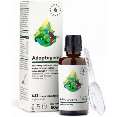 Aura Herbals Adaptogeny bacopa, gotu kola, ashwaghanda, boswellia serrata 50 ml