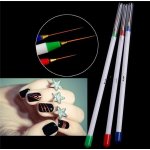 Badgerhair Sada štětců na zdobení nehtů F7212 3 ks – Hledejceny.cz