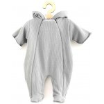 New Baby Zimní kojenecká kombinéza s kapucí Frosty grey – Zboží Mobilmania