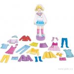 Goki Oblékací magnetická sada s panenkou – Zboží Dáma