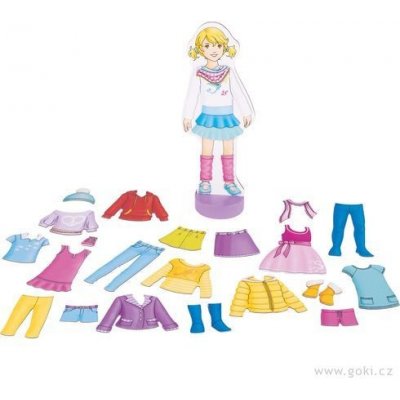 Goki Oblékací magnetická sada s panenkou – Zboží Dáma