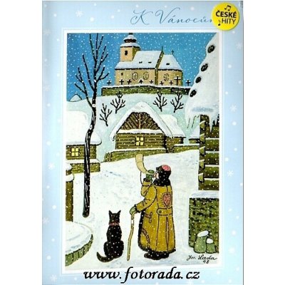 Albi 90089 hrací přání Josef Lada K VÁNOCŮM ... Karel Gott TICHÁ NOC 12934 – Zboží Dáma