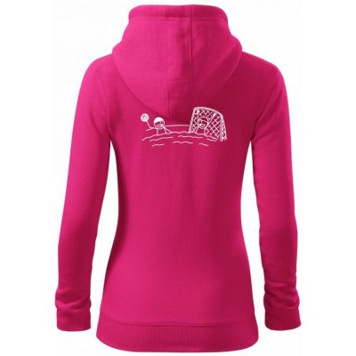 Vodní Pólo kreslené dámská mikina trendy zipper s kapucí Purpurová – Hledejceny.cz