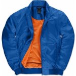 B&C prodyšný voděodolný pánský bomber s kontrastní podšívkou ze síťoviny modrá královská oranžová neonová – Sleviste.cz