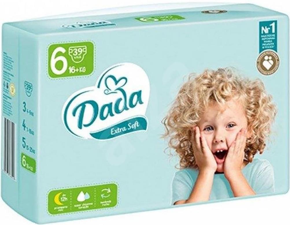 Dada Extra Soft 6 EXTRA LARGE 16+kg 39 ks