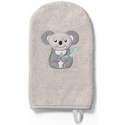 BabyOno Bambusová žínka s výšivkou Koala šedá – Sleviste.cz