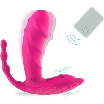 Paloqueth Wearable Panty 3 in 1 G Spot & Tapping with Remote Control Pink