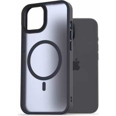 Pouzdro AlzaGuard Matte Case Compatible with MagSafe iPhone 15 Pro tmavě modré – Zboží Živě