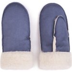 Zimní palčáky velur s ovčí vlnou modrá – Zboží Mobilmania