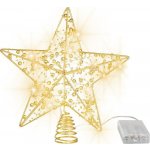 Hviezda MagicHome Vianoce, plast, 10xLED teplá biela, 25 cm, 2xAA – Hledejceny.cz