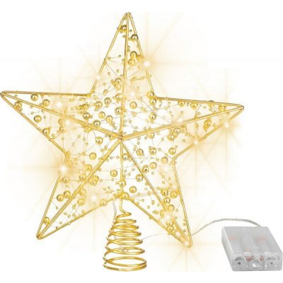 Hviezda MagicHome Vianoce, plast, 10xLED teplá biela, 25 cm, 2xAA – Hledejceny.cz