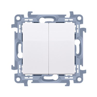 Simon CW6/2L.01/X/11 s orientačním LED podsvětlením řazení 6+6 So bílá 10AX – Hledejceny.cz