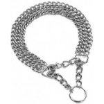 Nobby obojek řetízkový polostahovací chrom třířadý – Zboží Dáma