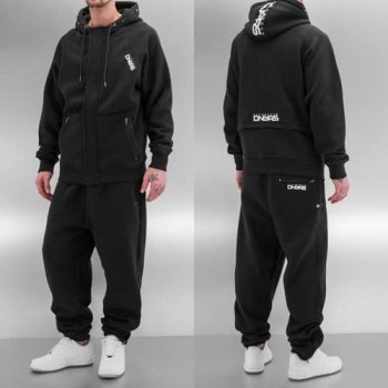 Dangerous DNGRS Rock Sweat Suit Jet Black