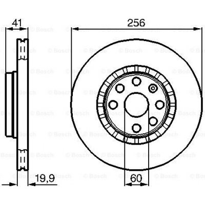 BOSCH Brzdový kotouč 0 986 478 535