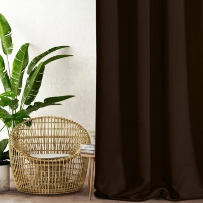 HOTOVÝ ZÁVĚS DESIGN91 PARISA 135X250 CM HNĚDÝ – Hledejceny.cz