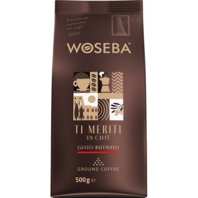 Woseba Ti Meriti Un Caffè Gusto Raffinato Pražená mletá káva 0,5 kg – Hledejceny.cz