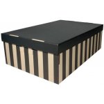 HIT Office Úložná krabice BIG BOX s víkem 37x18x56 cm, 2 ks – Zboží Mobilmania
