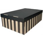 HIT Office Úložná krabice BIG BOX s víkem 37x18x56 cm, 2 ks – Zboží Živě