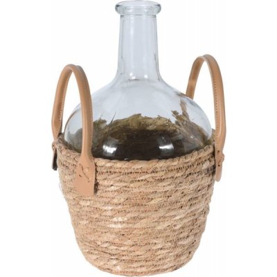 váza-demižon 3,5l, d20x31cm, opletená, moř. tráva – Zboží Dáma