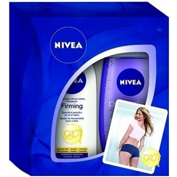 Nivea Q10 Firming Normal Skin tělové mléko 250 ml + sprchový gel Lemongrass & Oil 250 ml dárková sada