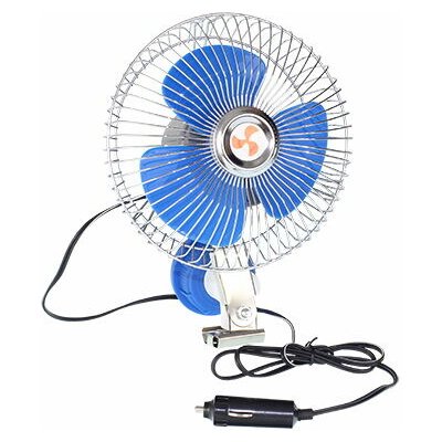 Ventilátor do auta otočný kovový 15 cm 24V pevná montáž – Zboží Živě