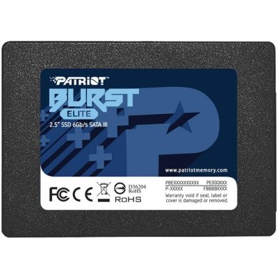 PATRIOT Burst Elite/ 480GB/ SSD/ 2.5"/ SATA/ 3R PBE480GS25SSDR