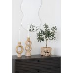 Intesi hnědá keramická váza boho dekorativní na květiny do obýváku 30,5 cm – Hledejceny.cz