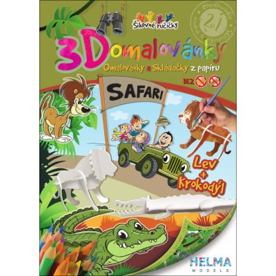 Stil Omalovánka A4 3D set Safari 4001298 – Zbozi.Blesk.cz