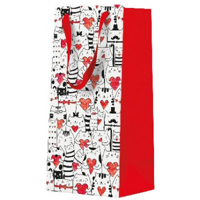 Paw Papírová taška PAW Purfect Heart Design DEO ,balení 5 ks 615492 – Zboží Živě