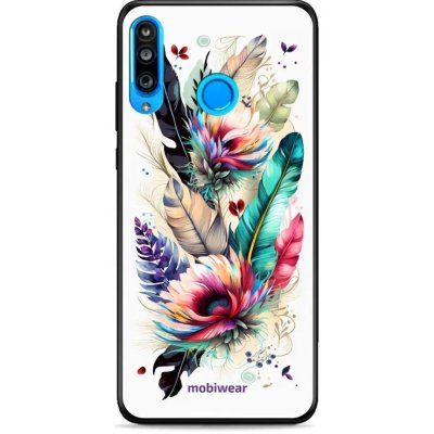 Pouzdro Mobiwear Glossy Huawei P30 Lite - G017G Pírka a květy – Zboží Mobilmania