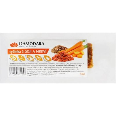 Damodara Mrkvová s Goji 50 g – Sleviste.cz