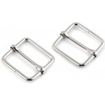 Prima-obchod Posunovač na popruhy šíře 26 mm čtvercový, barva 1 nikl – Hledejceny.cz