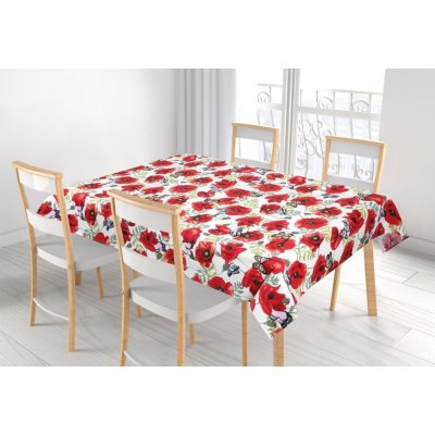 Bellatex Ubrus BERTA Červená Bílá Zelená 70x70 cm – Zboží Dáma