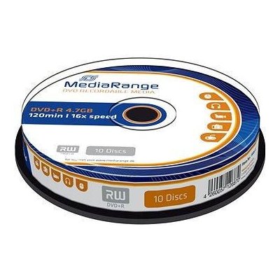 Mediarange DVD+R 4,7GB 16x, spindle, 10ks (MR453) – Hledejceny.cz