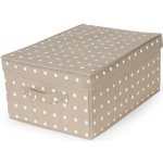Skládací úložná krabice - karton box Compactor Rivoli 30 x 43 x 19 cm, hnědá – Hledejceny.cz