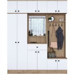 Asir Předsíňová stěna EA104 ořech / bílá – Zboží Dáma