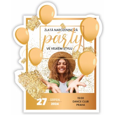 Personal Personal Personalizované pozvánky Zlatá oslava – Zboží Dáma Personal Personal Personalizované pozvánky Zlatá oslava – Zboží Dáma