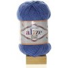 Příze Alize Cotton Gold Hobby modrá melanž 374