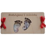 Dřevěná obálka na peníze - Gratulujeme k miminku – Zboží Živě