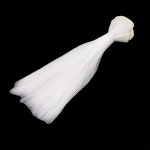 Paruka / vlasy pro panenky 15 cm - bílá – Sleviste.cz