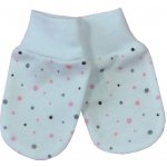 ESITO Rukavice bavlna potisk jemný puntík puntík jemný růžový – Zboží Mobilmania