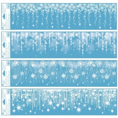 Anděl Okenní fólie vánoční Pruhy Strom 60 x 15 cm 232 – Hledejceny.cz